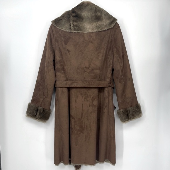 (#70)ESPRIT Faux Suede and Faux Fur Jacket - Picture 5 of 5